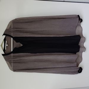 Rachel Roy Sheer long sleeve blouse Size XL